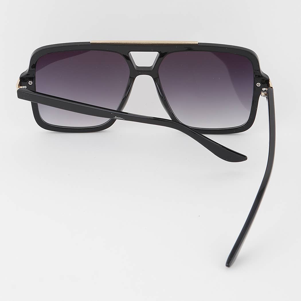Luxury Stripe Aviator Sunglasses